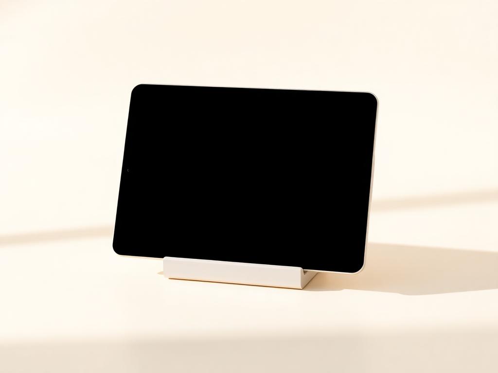 Tablet in einer Halterung