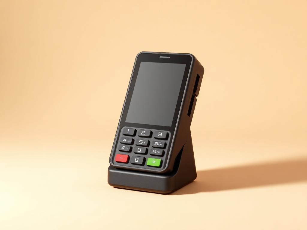 Kartenterminal auf einer Ladestation